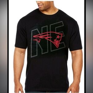 New England Patriots NFL Men's Black Team Logos Short Sleeve T-Shirt Size XL